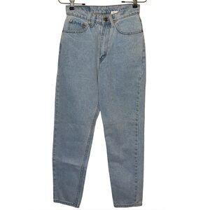 Vintage Jordache 100% Cotton Classic Blue Denim Tapered Mom Jeans